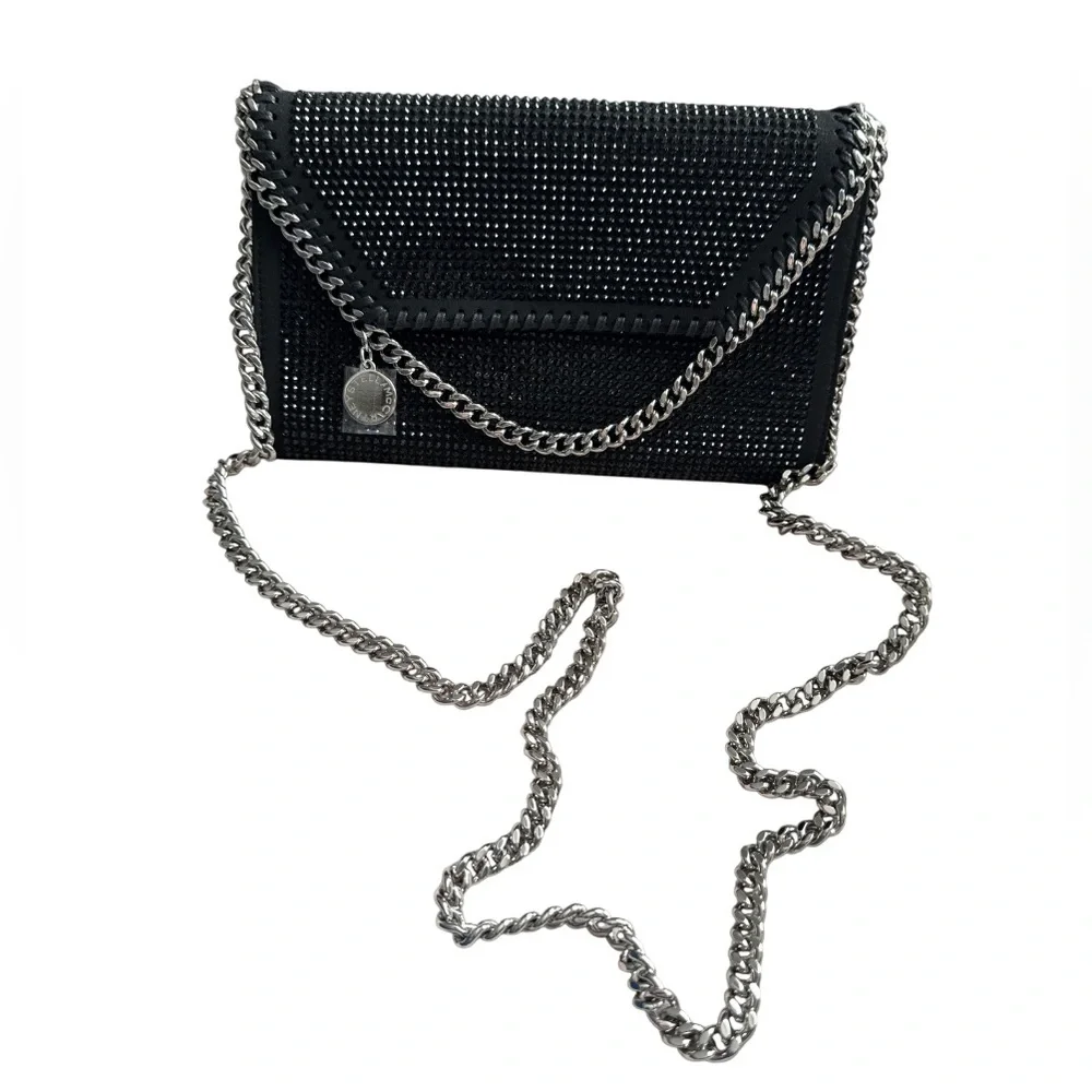Stella McCartney Falabella Mini Hotfix Crystal Crossbody Bag